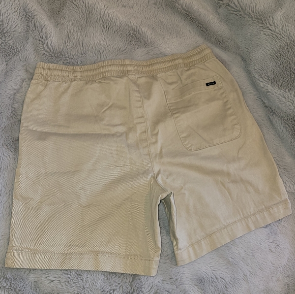 Pacsun Volley 6 Inch Shorts Size Medium Khaki Pull On Drawstring - Picture 4 of 16